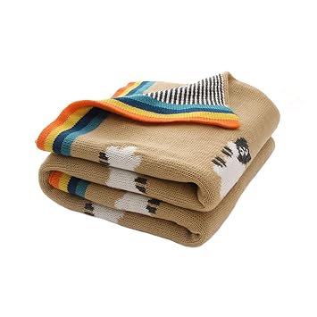 beige baby blanket