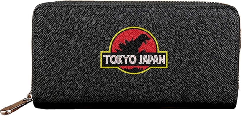 Amazon Godzilla ゴジラ モンスター ロゴ 長財布 ラウンドファスナー L字型財布 小銭入れ付き 大容量 多機能カードケース 二つ折り財布 スキミング防止 Tonickzilla 財布
