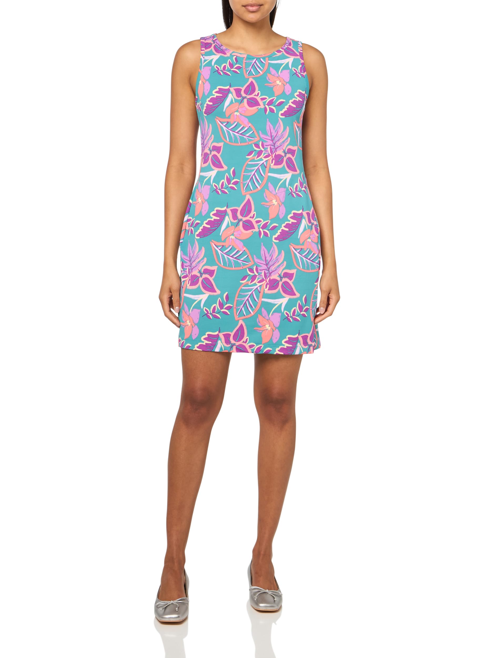 Columbia Women's Chill River Printed Dress, Razzle Pasteled, 3X Image