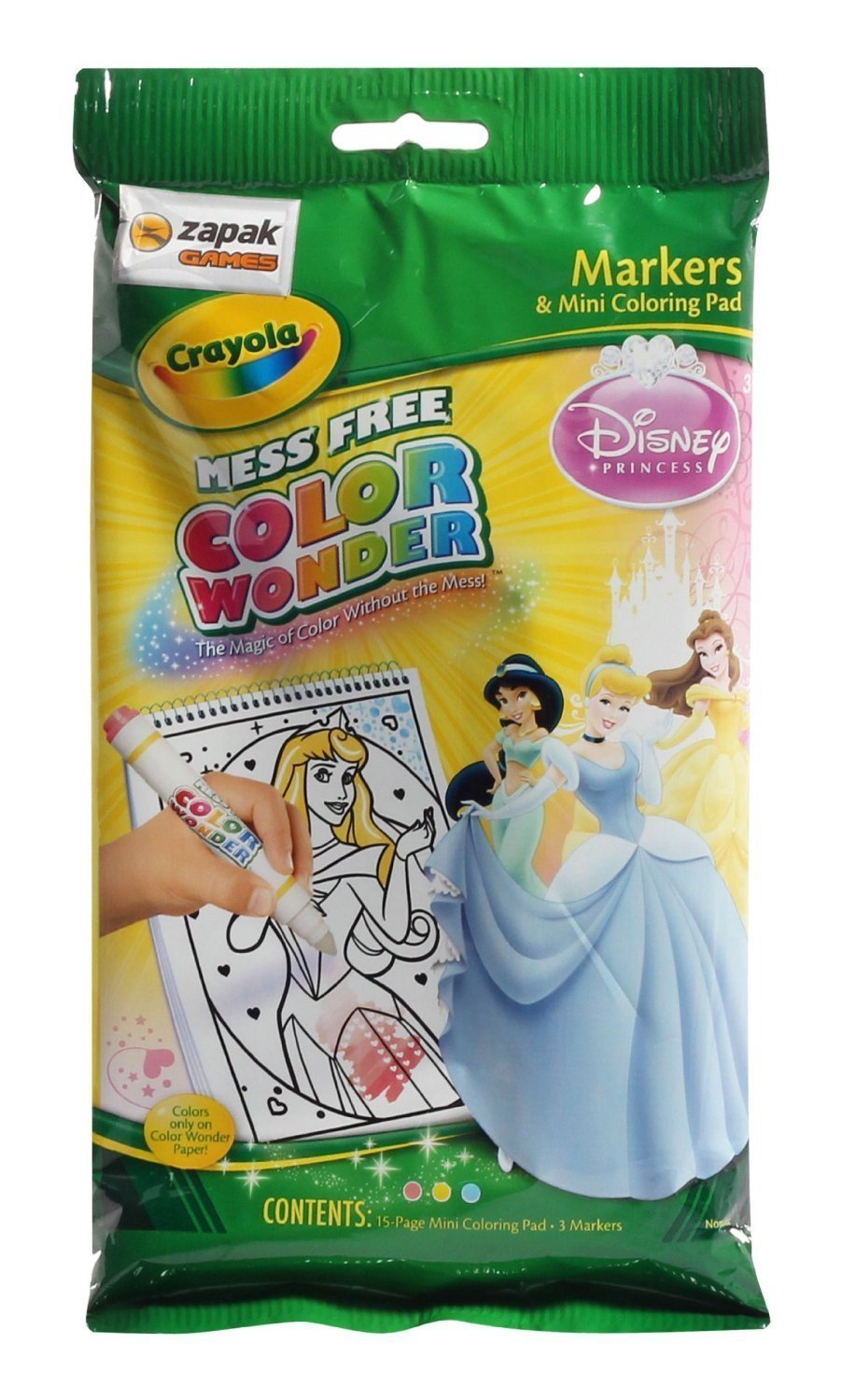 Crayola Color Wonder Mini Coloring Pages, Disney Princess (Styles May