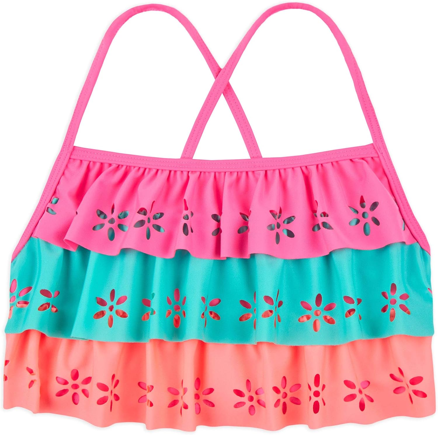 frill top swimming costume