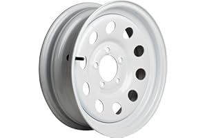 TASKMASTER COMPONENTS Vesper White Spoke Steel Trailer Wheel 15x5 5 on 5