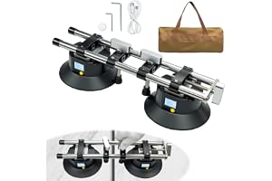 Seamless Seam Setter with 6" Electric Suction Cups, for Countertop, 660LBS | Professional Countertop Installation Tool for Quartz Slabs, Granite, Stone, Marble,Tile Seam Joining and Leveling