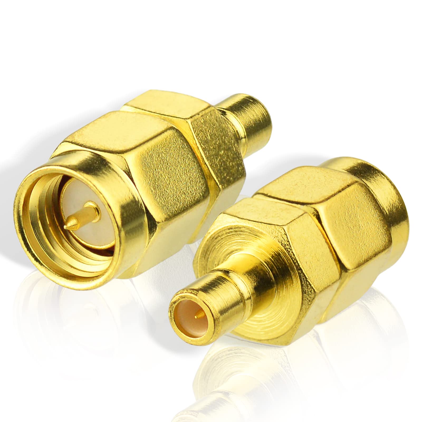 Eightwood DAB Aerial Adapter SMA Adapter SMB Female to SMA Male Antenna Adapter 2pcs Compatible for ADB Car Aerial M/FM DAB+ Radio Antenna Pioneer Clarion Kenwood Alpine JVC