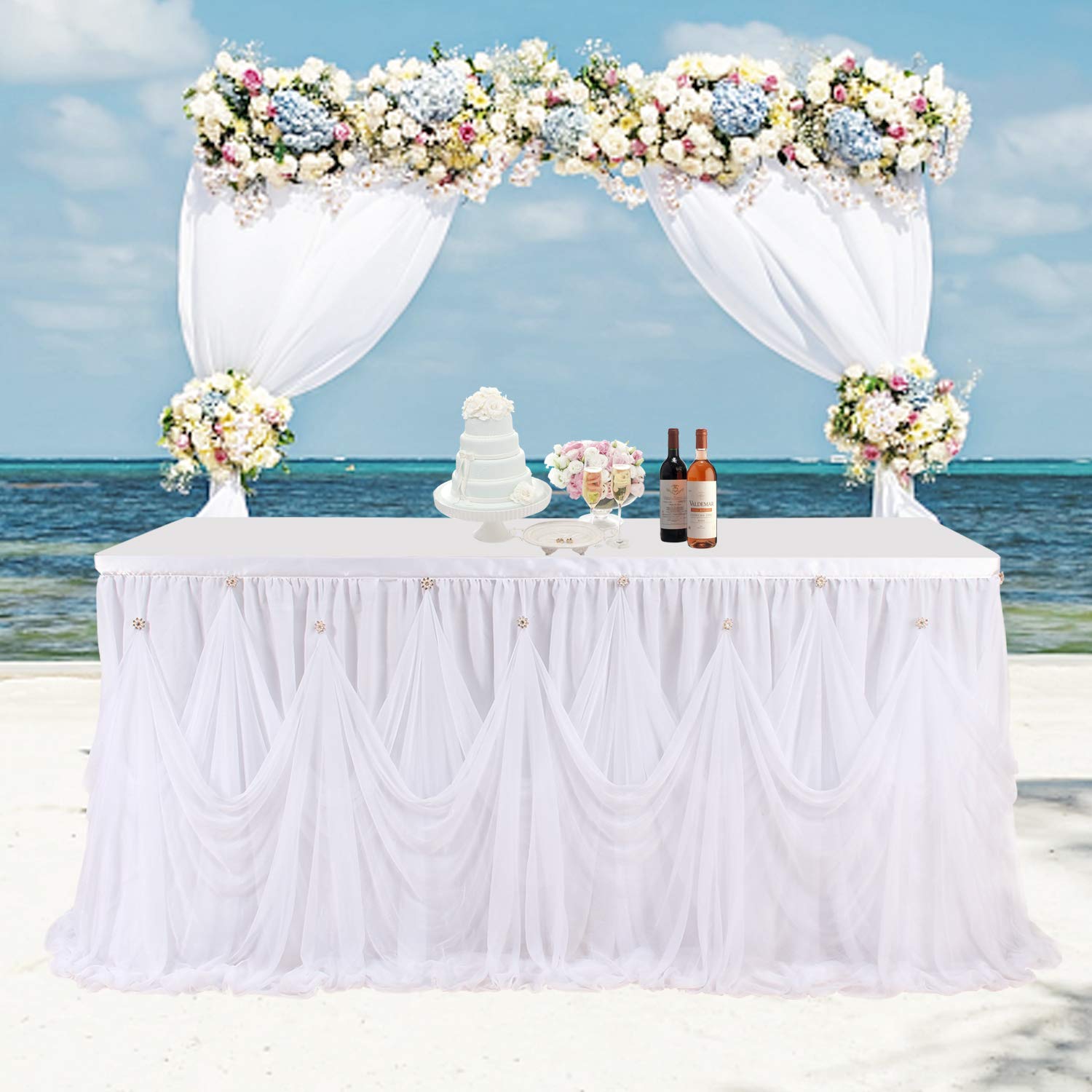 ruffle skirt tablecloth