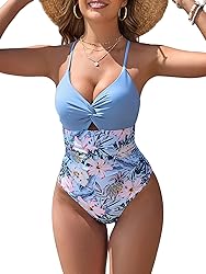 ZAFUL Women's One Piece Swimsuits Cut Out Tummy