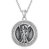 MISTBEE Athena/Medusa/Artemis/Apollo/Hecate/Zeus/Poseidon/Sisyphus Necklace 925 Sterling SIlver Greek Mythology Pendant Jewelry for Men Women Gifts
