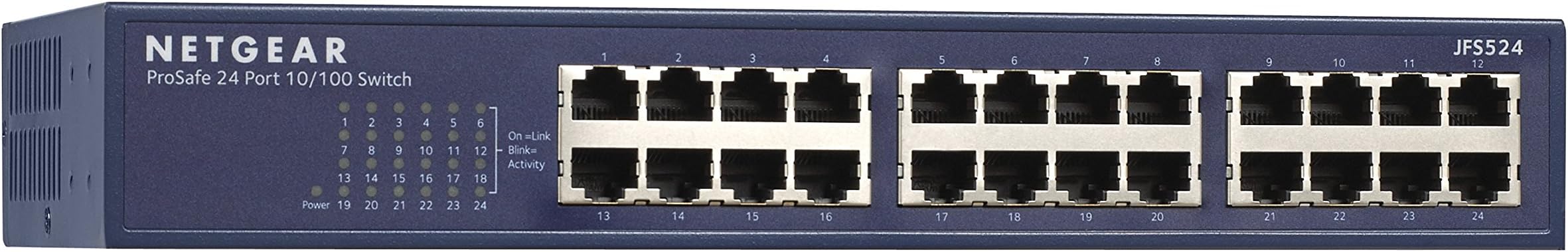 NETGEAR ProSafe JFS524 24-Port 10/100Mbps Fast Ethernet Switch