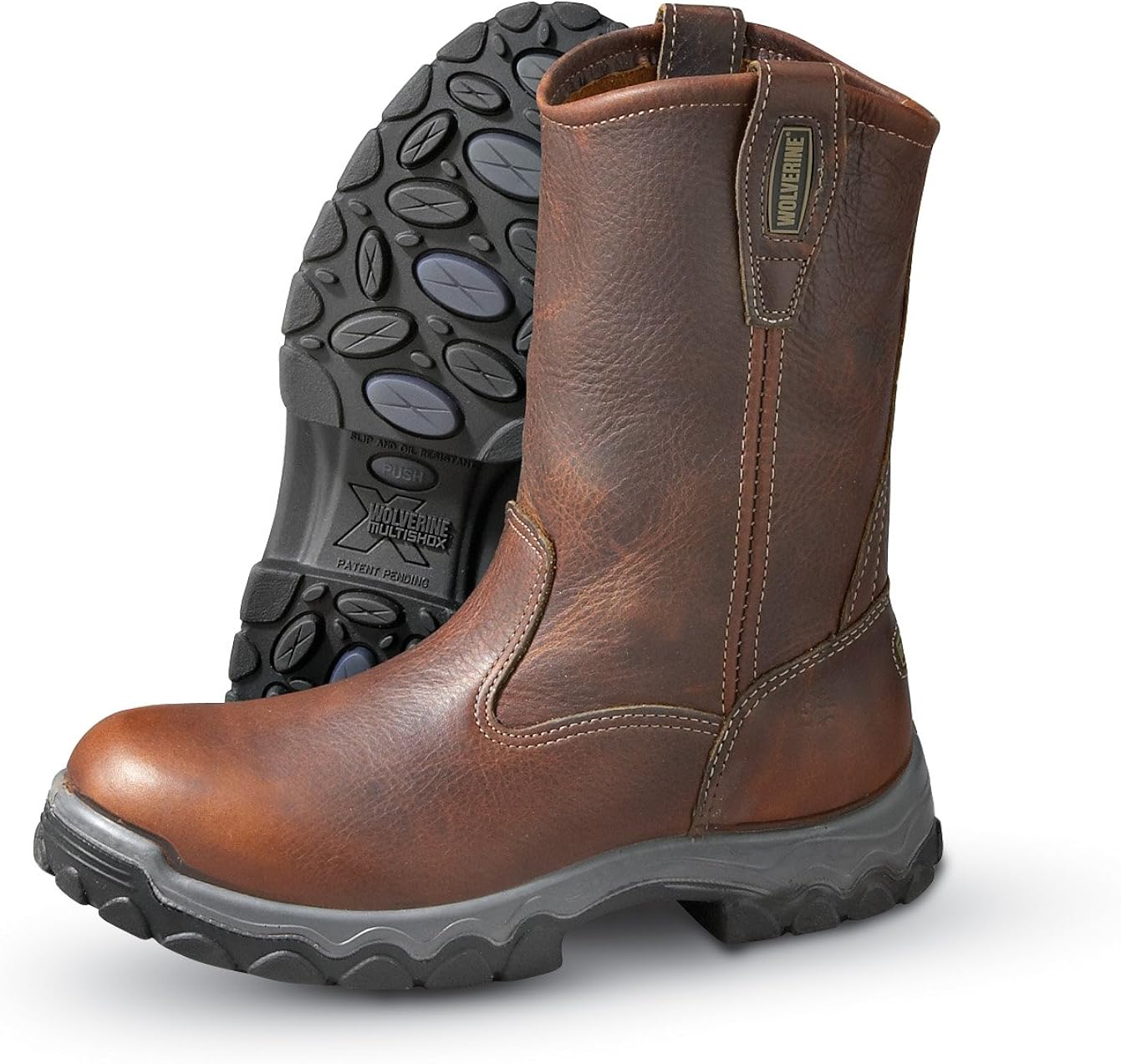 Amazon.com: Wolverine Men's MultiShox 8" Steel Toe Work Boots Black