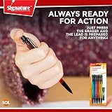 SOL 12pk Mechanical Pencils 0.7mm HB Lead with Eraser 24 Refills Six Colors view 6