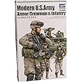 Trumpeter Modern US Army Crewmen and Infantry Figure Set, Scale 1/35, 6-Pack