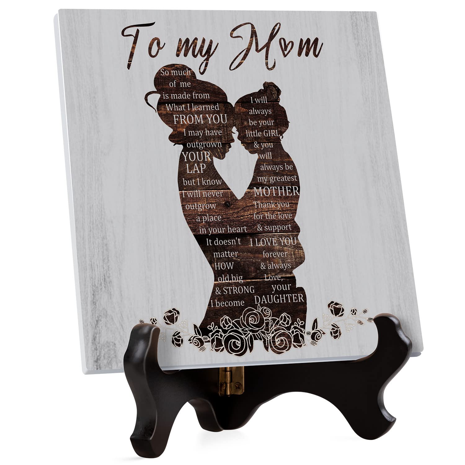 Gifts for Mum, Mum Birthday Gifts, Mums Gift for Birthday, Presents for Mummy, Mums Gift from Daughter, Happy Birthday Mummy Presents for Christmas Mothers Day Wooden Plaque