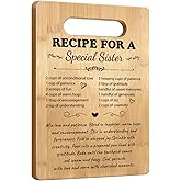 ELMCH Sister Gifts Cutting Boards for Kitchen, Sister Gifts for Mother's Day Birthday Chopping Board, Recipe for a Special Sisters Kitchen Decor Board