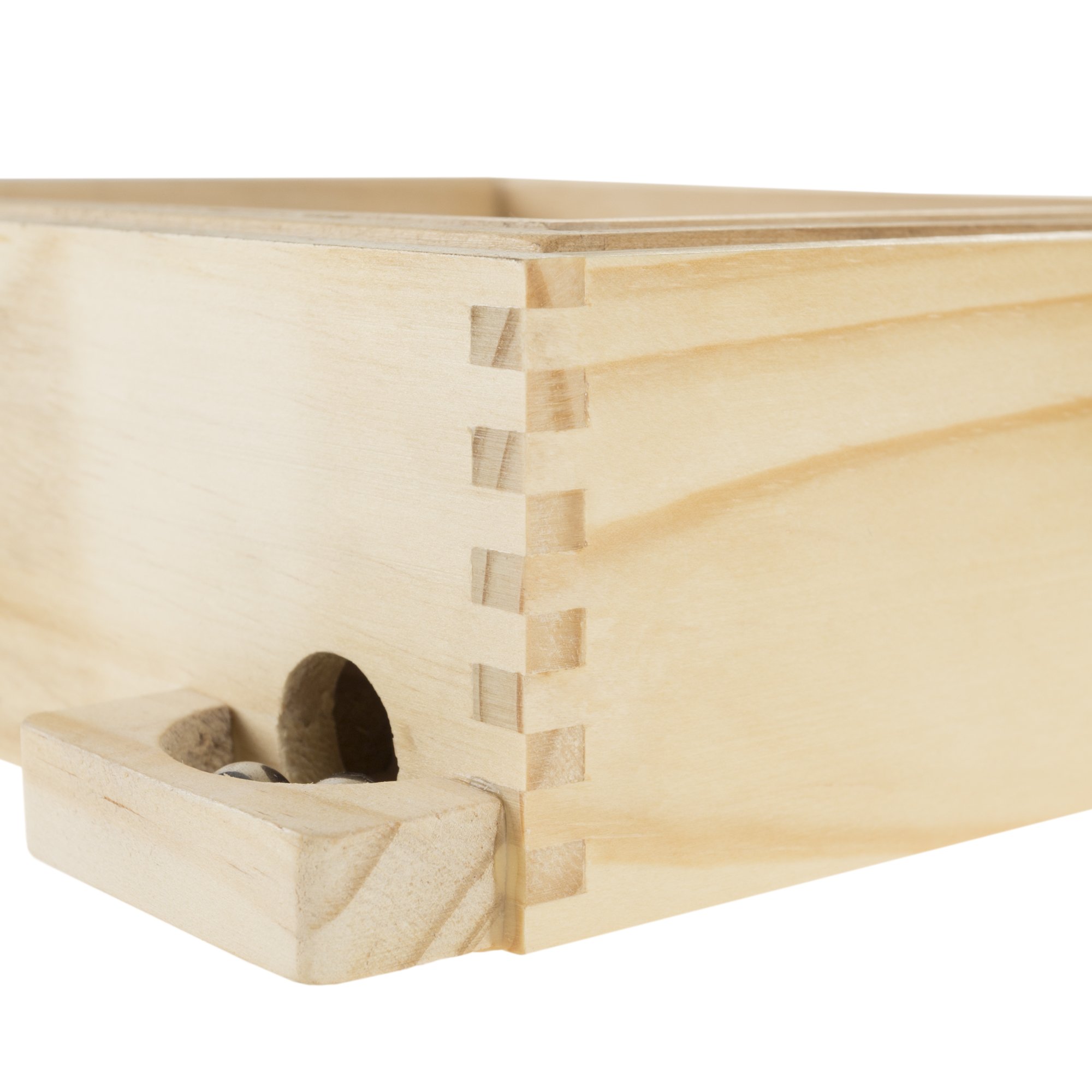 Labyrinth Wooden Maze Game with Two Steel Marbles, Puzzle Game for Adults, Boys and Girls by Hey! Play!