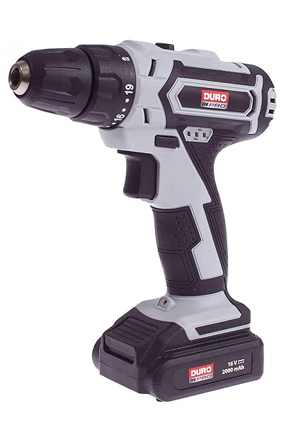 Duro Pro Li-Ion Akkuschrauber 16V 2000mAh Akku Bohrschrauber inkl. Zubehör
