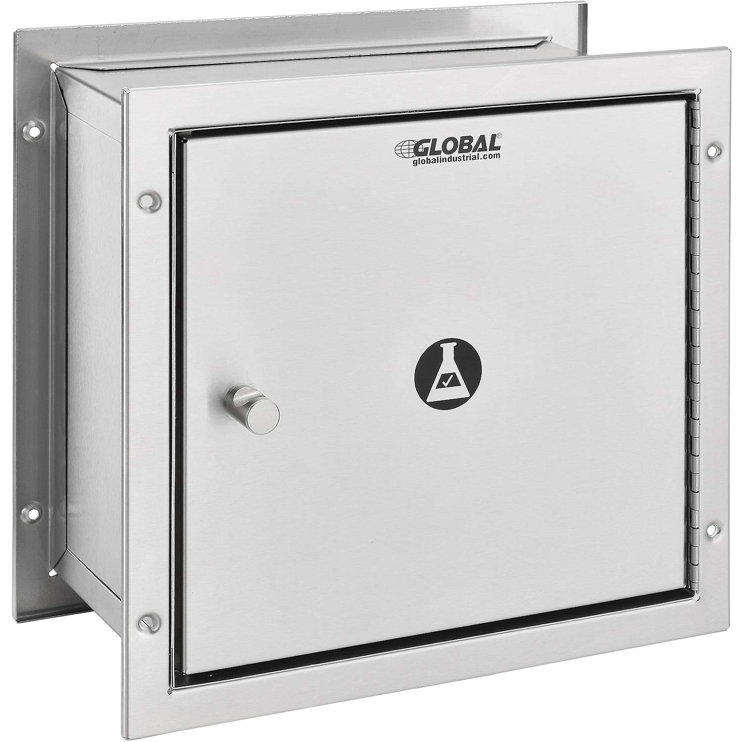 Pass Through Specimen Cabinet, Stainless Steel, 13-1/4