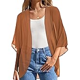 Womens Kimono Beach Cover Up Chiffon Cardigan Floral Tops Loose Capes