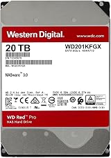 WD Red Pro 20TB NAS Internal Hard Drive 3.5" 7200 RPM SATA 6Gb/s CMR view 2