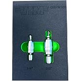 VIM Tools DSPA100 Dual Swivel Adapter Extension Set, Pinless Construction, Patented Locking Design, Three Piece Drive Assortment, Smooth Rotation for Confined Areas