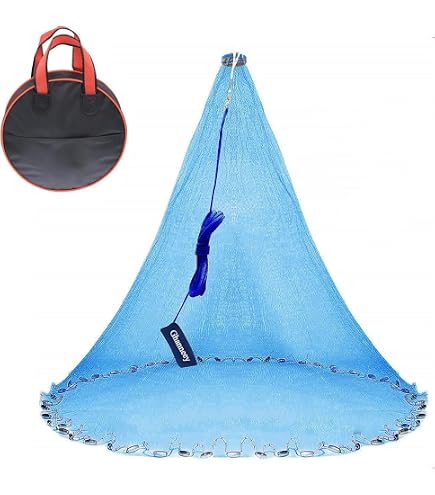 alibaba fishing net FLEXMAN Nylon Multfilament Cast Net, American Saltwater Cast Net, Cast for Fishing Lovers (Fishing line-240 Steel Pendant) : Sports & Outdoors Pro Ripper Black Back salt_water_fly Models:SVRTE-NG- Normal Gear 6.6:1