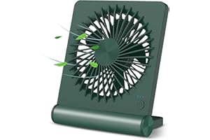 Small Desk Fan,Rechargeable USB Fan Battery Operated,Ultra Quiet, Strong Wind, 3 Speeds Travel Fans