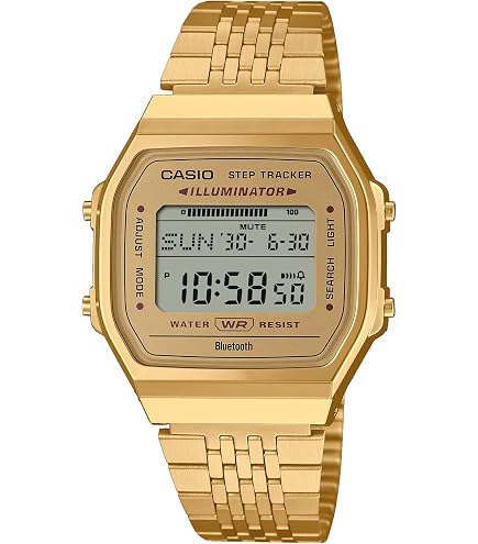 Amazon.com: Casio A158WEGV-9A | Vintage Gold Digital Watch