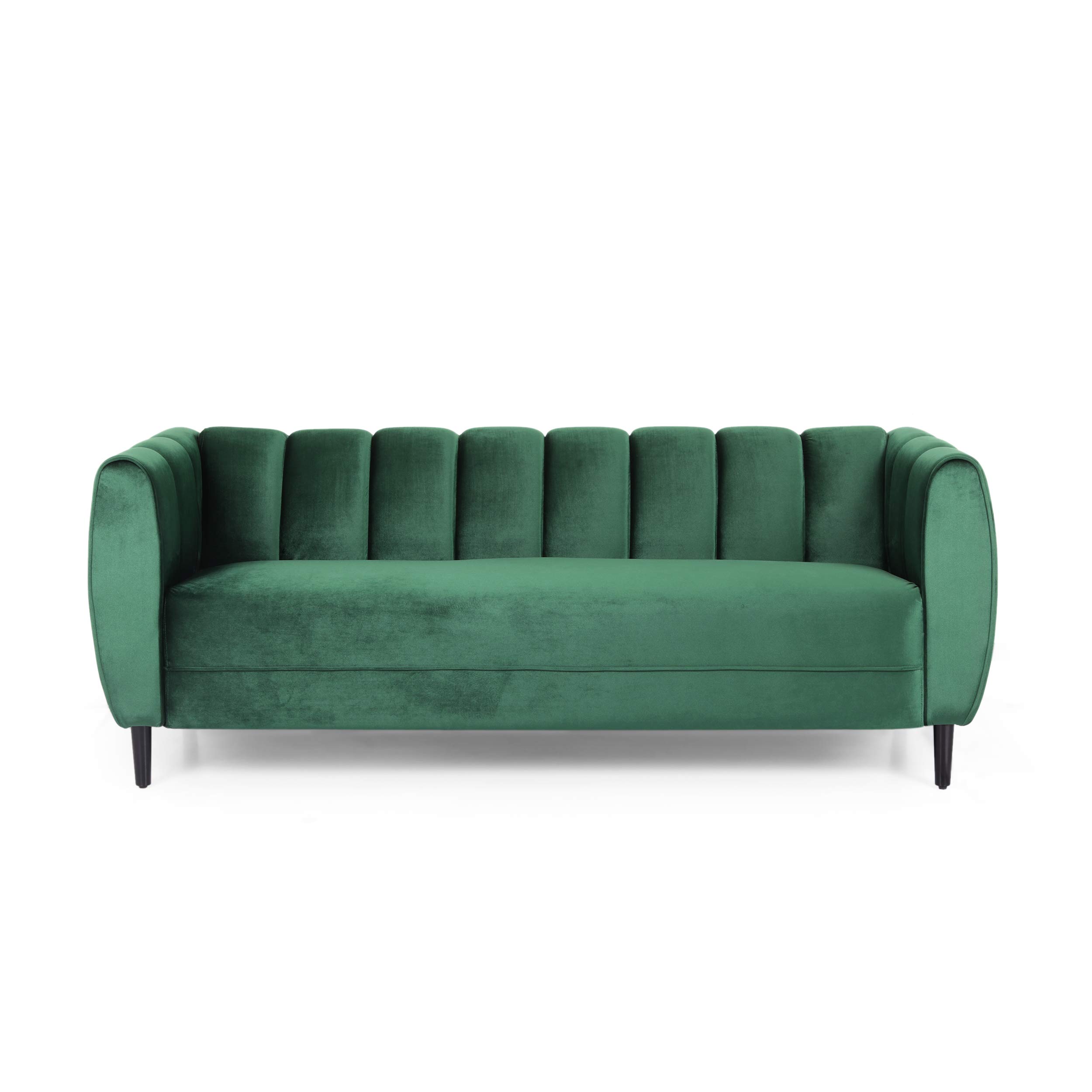 Miranda Velvet 3 Seater Sofa, Emerald, Box 1 of 2 only)