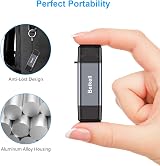Beikell USB C SD Card Reader USB 3.0 Dual Connector Micro SD Adapter Mac PC view 4