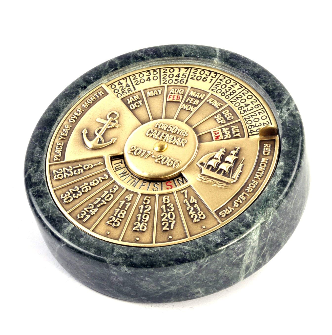 50 Yr Cal/Marble/Antique brass, Nicht Zutreffend