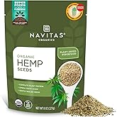 Navitas Organics Hemp Seeds – For Smoothies, Salads, Dips, Baked Goods & More – Essential Fatty Acids, Protein & Minerals – U