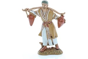 Moranduzzo Water Carrier for 3.58 in Nativity Scene – Standard 10 – Unbreakable Figure, Arabic Style, Hand-Painted, Official Product, Made in Italy, Sculptor M. Landi