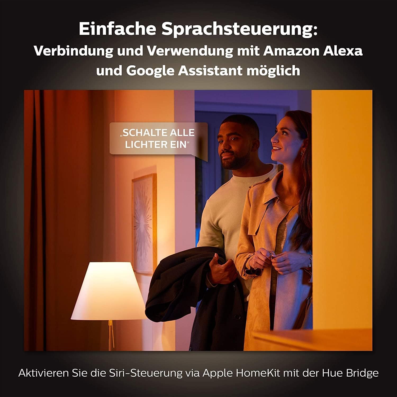 Philips Hue White & Color Ambiance Centris 2er Spot, dimmbar, 16 Mio. Farben, steuerbar via App, kompatibel mit Amazon Alexa, weiß, neue Generation 9