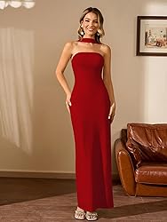 HTZMO Women Elegant Summer Bodycon Maxi Dress