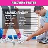 AVIDDA Ankle Support Brace 2 Pack Pink XL for Plantar Fasciitis Achilles view 5