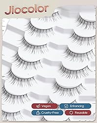 False Eyelashes Natural Look,Wispy C Curl