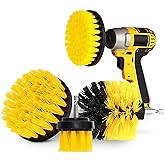 3 Pcs Drill Brush Attachments for Cleaning, Nylon 2/3.5/4 in Heads