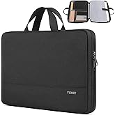 Ytonet 14 Inch Laptop Sleeve Case, Water Resistant TSA Laptop Cover with Handle Business Computer Carrying Case Compatible with HP Dell Lenovo Apple Chromebook Notebooks, Black