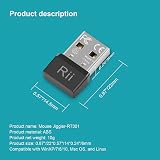 (2-Pack) Rii Mouse Jiggler USB Mover - Undetectable Auto Mouse Mover Plug and view 3