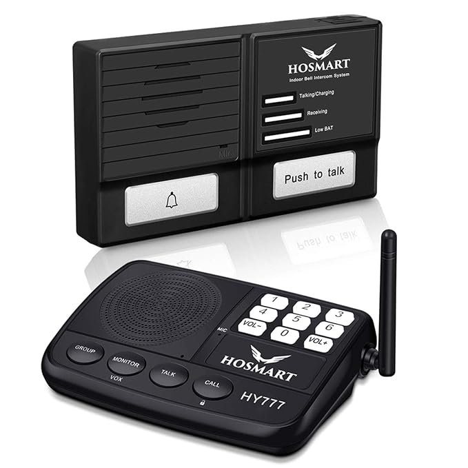 Hosmart 1500FT Wireless 7Channel Digital FM Wireless with