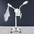 HomGarden Pro 2 in 1 Facial Steamer 5X LED Floor Magnifying Lamp UV Ozone Mist Face Steamer Salon Spa Beauty Skin Care Equipment