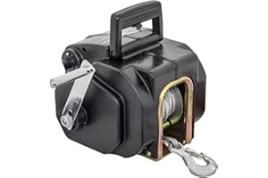 Extreme Max 3006.8918 Reversible Electric Boat Winch - 12V DC, Steel Cable (5.5mm x 11m), 11,000 lbs. Rolling / 9,900 lbs. Ma