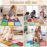 Vicloon Sensory Mats 16 PCS Tactile Tiles Square Fidget Autism Sensory Room view 7