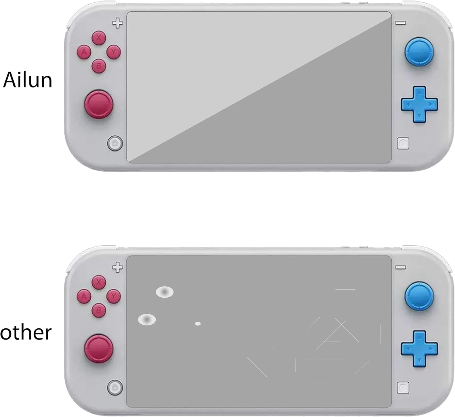 Ailun Screen Protector for Nintendo Switch lite 3Pack Tempered Glass for Nintendo Switch lite 2019 Anti Scratch