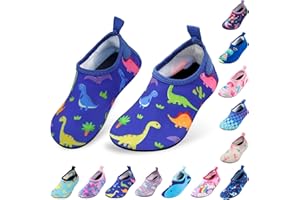 OWANVION Kids Water Shoes Quick Dry Non-Slip Water Skin Barefoot Swim Water Shoes Children Aqua Socks for Beach Pool for Boys