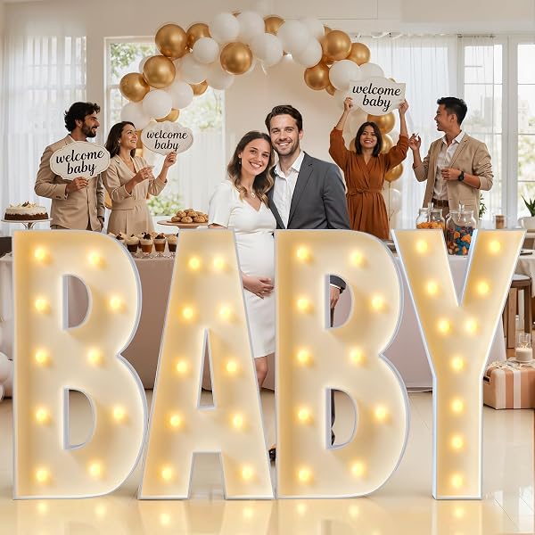 IMPRSV 26 MARQUEE NUMBERS, 4FT 26 LIGHT UP NUMBERS FOR GRADUATION DECORATIONS 2026, LARGE MARQUEE LIGHT UP NUMBER SIGN FOR 26TH BIRTHDAY ANNIVERSARY PARTY DECORATIONS (NEED TO ASSEMBLE)