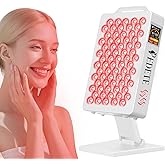 Red Light Therapy for Face & Body, 630nm 660nm 810nm 850nm and 940nm 5 Wavelengths Near Infrared Light Therapy Panel, 70 Dual Chip LEDs Red Light Therapy Device for Skin Care, Sleep, Pain Relief. T70Z