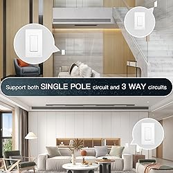 MoesGo 2nd Generation WiFi Smart Light Switch, 3