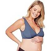Mamaway Breezy Crossover Nursing Maternity Breathable Bra, Odorless, Soft, Lightweight for Sleeping, Pregnancy, Breastfeeding
