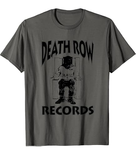 Amazon.com: Official Death Row Records Brown Chrome Logo T-Shirt