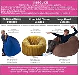 Beautiful Beanbags Childrens Jumbo Cord Beanbag Chair Teal Ready Filled view 3